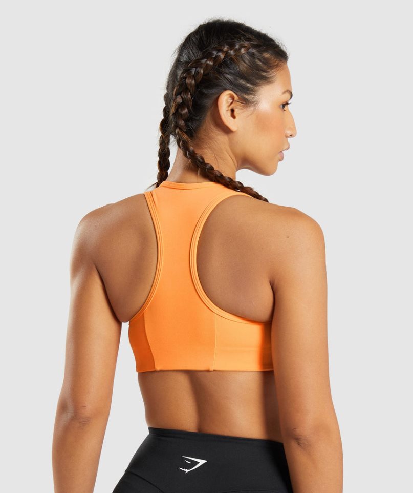 Staniki Sportowe Gymshark Essential Racer Back Damskie Pomarańczowe | PL 204LSP